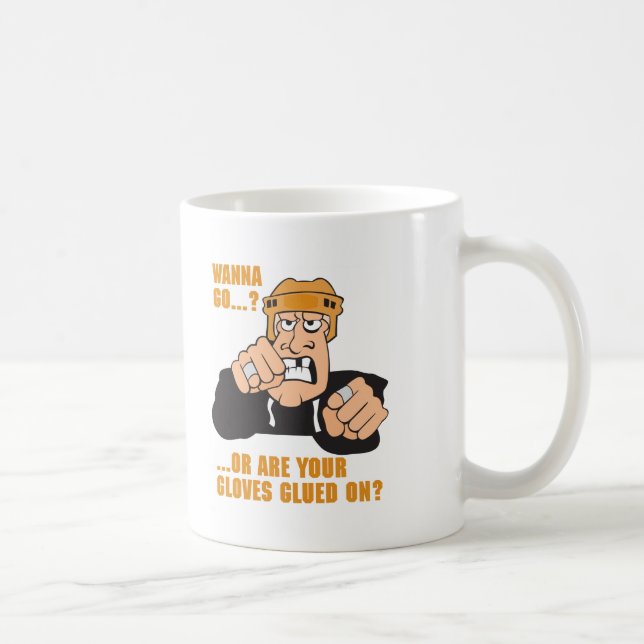 Caneca De Café Hóquei engraçado (Direita)