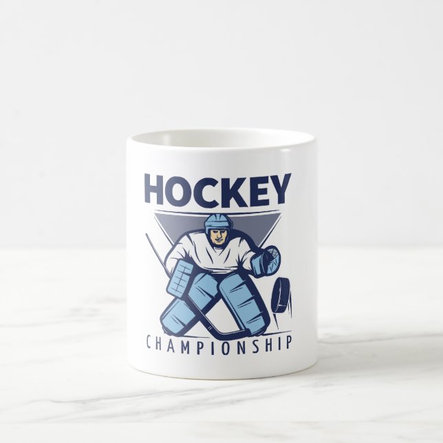 Caneca De Café Hóquei engraçado (Centro)