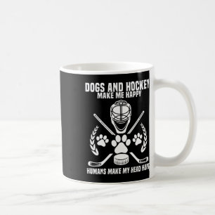 Caneca De Café Hóquei Me Faz Feliz Presente para Jogador de Hóque