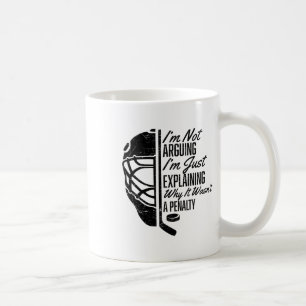 Caneca De Café Hóquei no Gelo Divertido Jogador de Hóquei Não Est