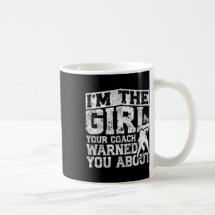 Caneca De Café Hóquei no Gelo Garota Vintage Eu Sou a Garota que 