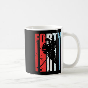 Caneca De Café Hóquei no Gelo Masculino 40º Aniversário Motivação