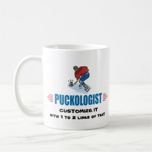 Caneca De Café Hóquei personalizado no gelo