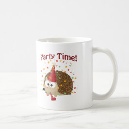 Caneca De Café Hora da festa! Confetti Hedgehog