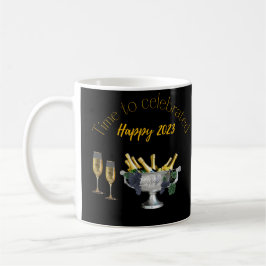 Caneca De Café Hora de celebrar, feliz ano novo 2023