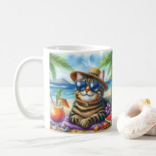 Caneca De Café Hora de Gatinho e Cocktail