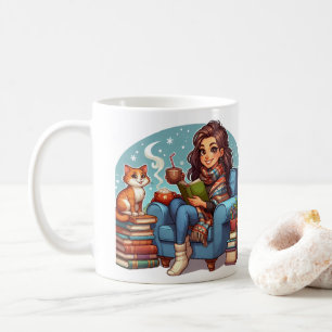 Caneca De Café Hora de Leitura de Cozy