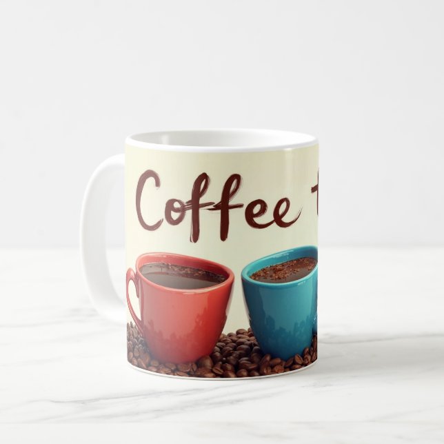 Caneca De Café Hora do Café (Frente Esquerda)