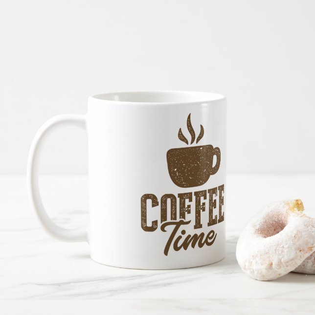 Caneca De Café Hora do café (Com Donut)