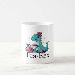 Caneca De Café Hora do Chá com um Dino