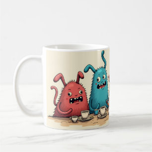 Caneca De Café hora do chá monstro