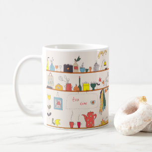 Caneca De Café Hora do Chá na Cozinha