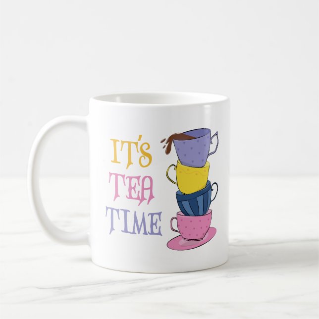 Caneca De Café Hora do Chá - Tea Lover (Esquerda)