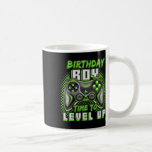 Caneca De Café Hora do Menino de Subir de Nível Festa de Aniversá