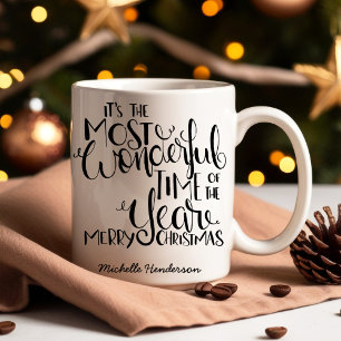 Caneca De Café Hora maravilhosa do Natal do ano