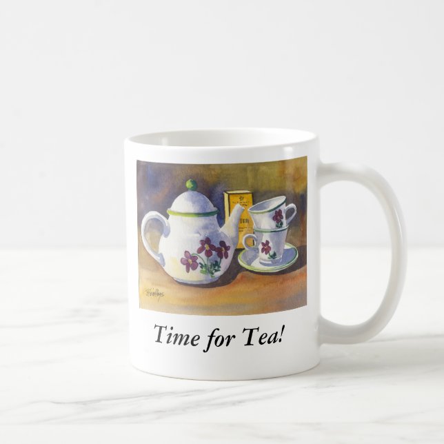 Caneca De Café Hora para o chá! (Direita)