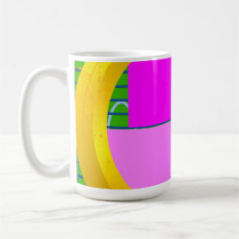 Caneca De Café Hora Praça-Rosa Moderna