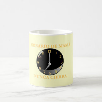 Caneca De Café Horario de Mamá, Nunca Terra