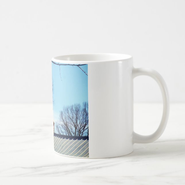 Caneca De Café Horário Vane Azul Céu Azul (Direita)