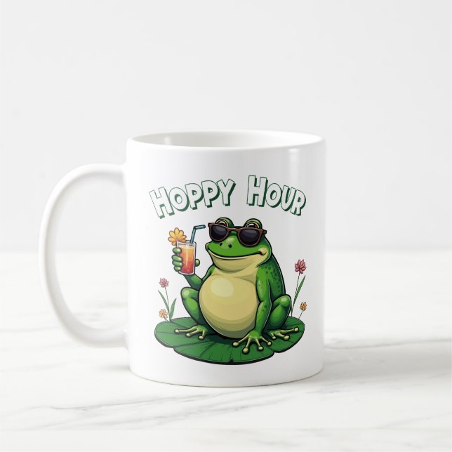 Caneca De Café Horas Hoppy - Bebendo engraçado (Esquerda)