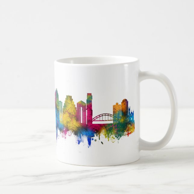 Caneca De Café Horizonte de Austin Texas (Direita)