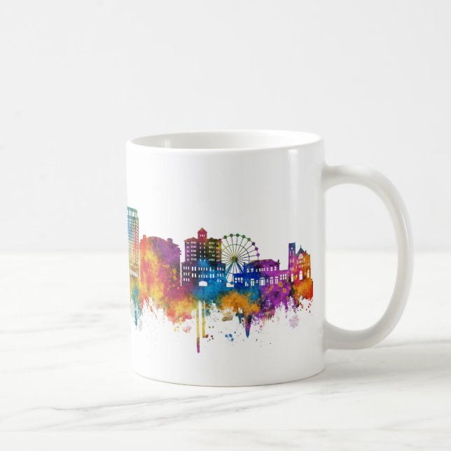 Caneca De Café Horizonte de Biloxi Mississippi (Direita)