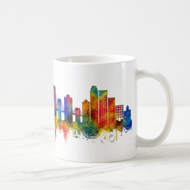Caneca De Café Horizonte de Brooklyn Nova York (Direita)