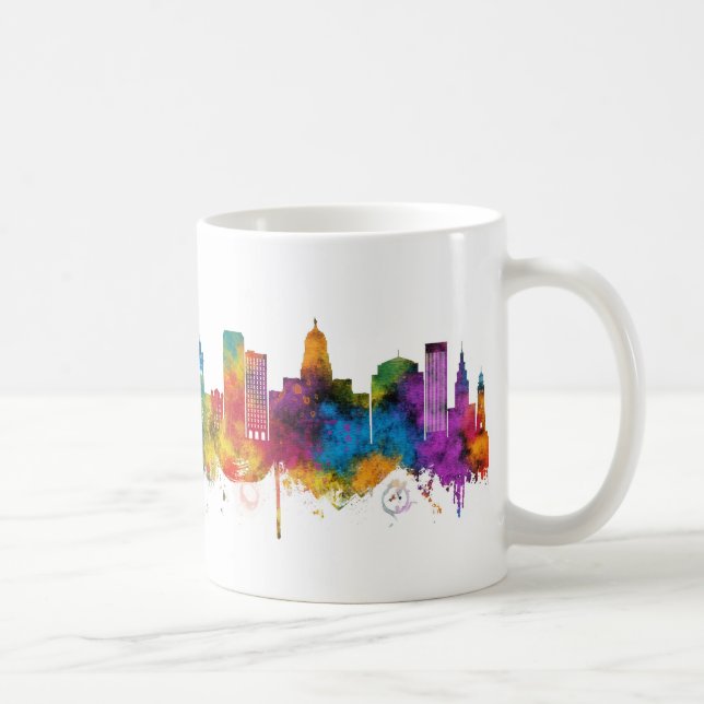 Caneca De Café Horizonte de Búfalo Nova York (Direita)