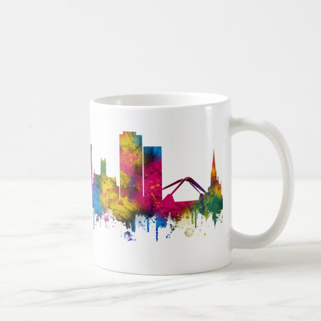 Caneca De Café Horizonte de Coventry Inglaterra (Direita)