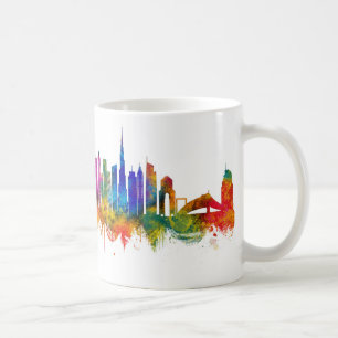 Caneca De Café Horizonte de Dubai Emirados Árabes Unidos