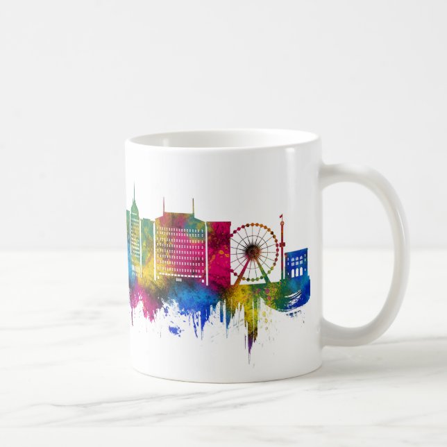 Caneca De Café Horizonte de Fresno Califórnia (Direita)