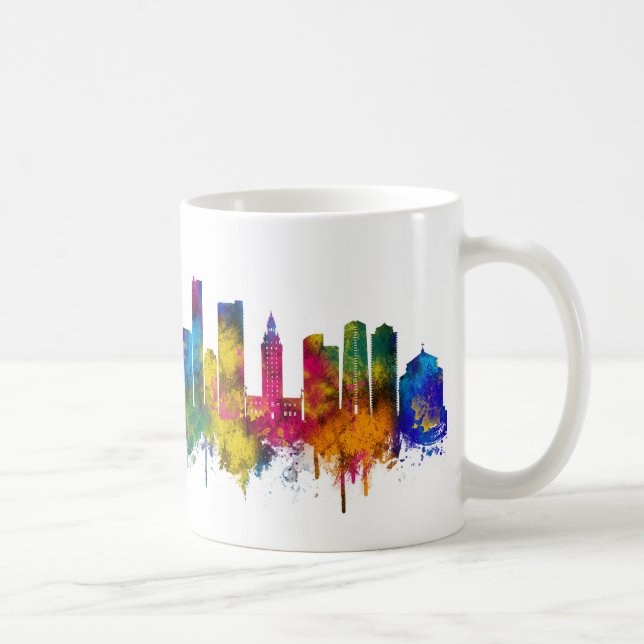 Caneca De Café Horizonte de Miami Flórida (Direita)