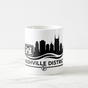 Caneca De Café Horizonte de Nashville Corps of Engineers