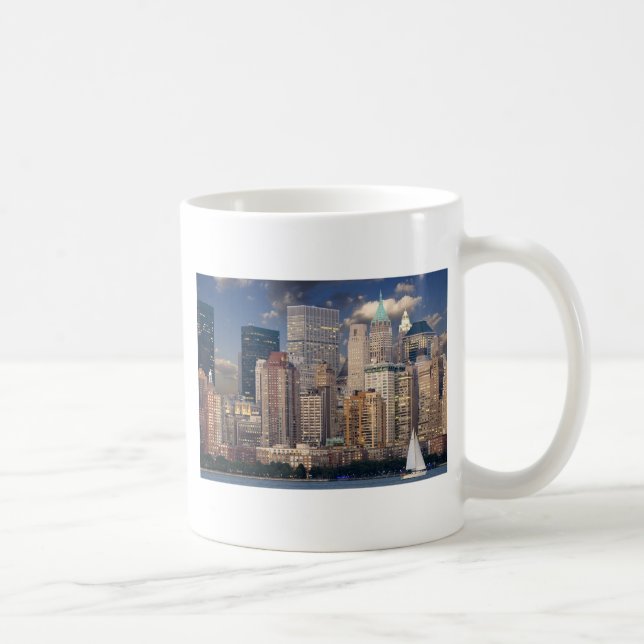 Caneca De Café Horizonte de Nova York (Direita)