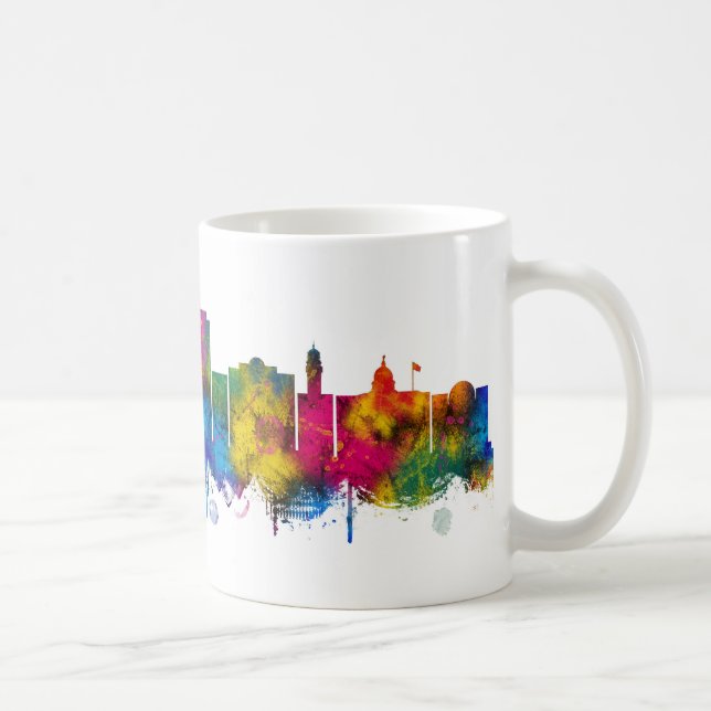 Caneca De Café Horizonte de Paterson Nova Jersey (Direita)