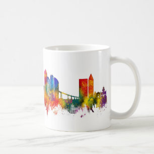 Caneca De Café Horizonte de San Diego Califórnia