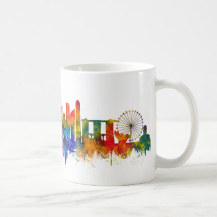 Caneca De Café Horizonte de Singapura