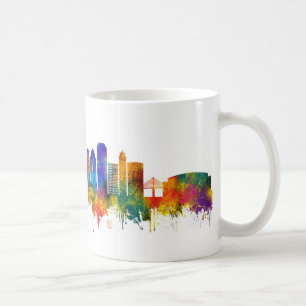 Caneca De Café Horizonte de Tampa Flórida