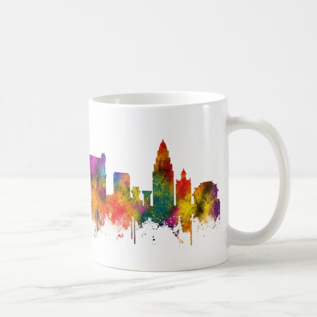 Caneca De Café Horizonte de Varanasi Uttar Pradesh (Direita)