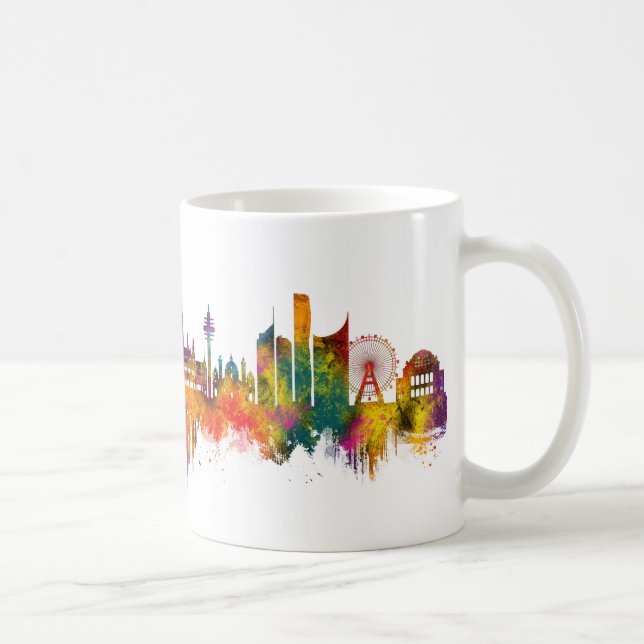 Caneca De Café Horizonte de Viena, Áustria (Direita)
