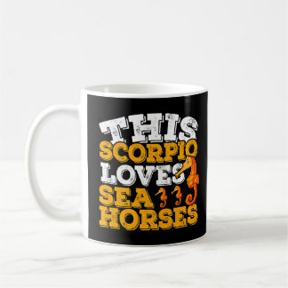 Caneca De Café Horoscópio Sinal Zodíaco Scorpio ama Cavalos do Ma