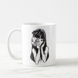Caneca De Café Horror anime girl 