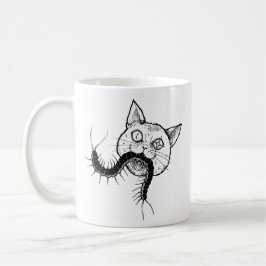Caneca De Café Horror cat anime art