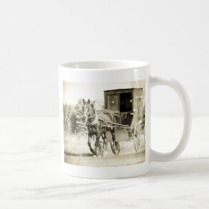 Caneca De Café Horse e Buggy Sepia
