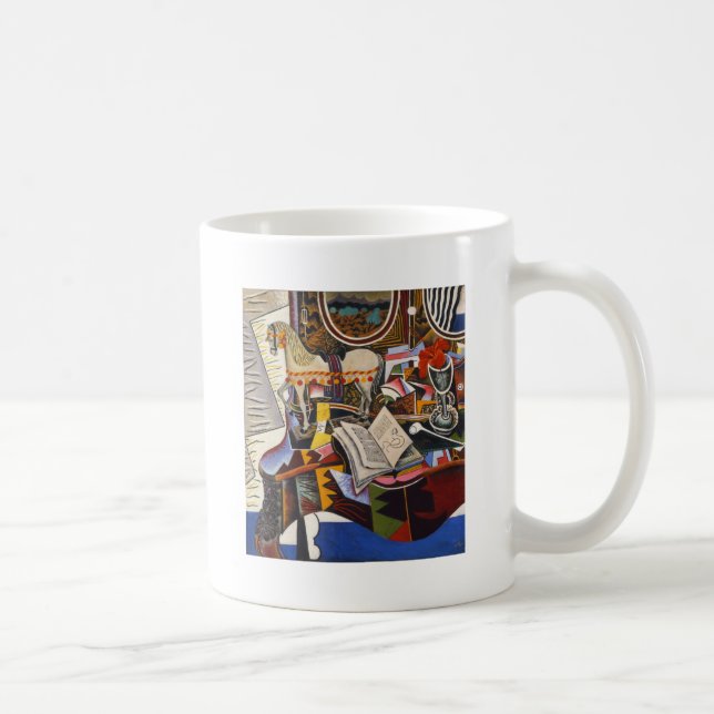 Caneca De Café Horse Pipe Red Flower por Joan Miro (Direita)