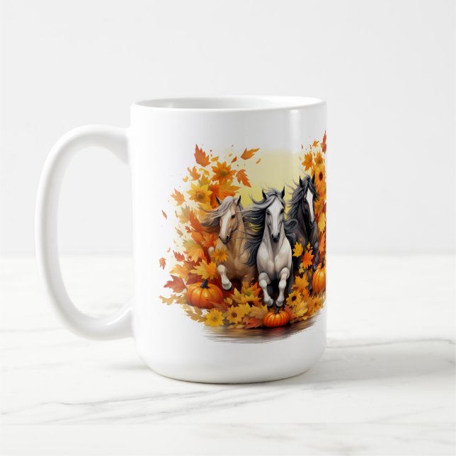 Caneca De Café Horse Series 15 oz Classic Mug (Esquerda)
