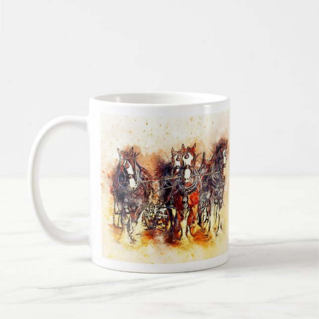 Caneca De Café Horse Team (Esquerda)