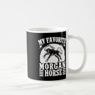 Caneca De Café Horseback Andando Favorito Cavalo Morgan Rider