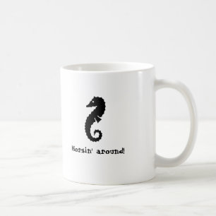 Caneca De Café Horsin ao redor!