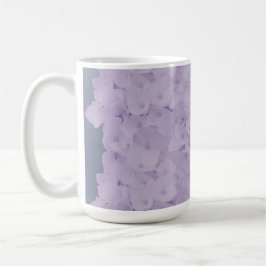 Caneca de Café Hortênsias Lavanda